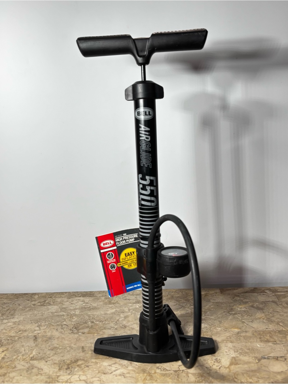 Bell AIR Glide 550 High Pressure Floor Pump 120 PSI 430 CFM